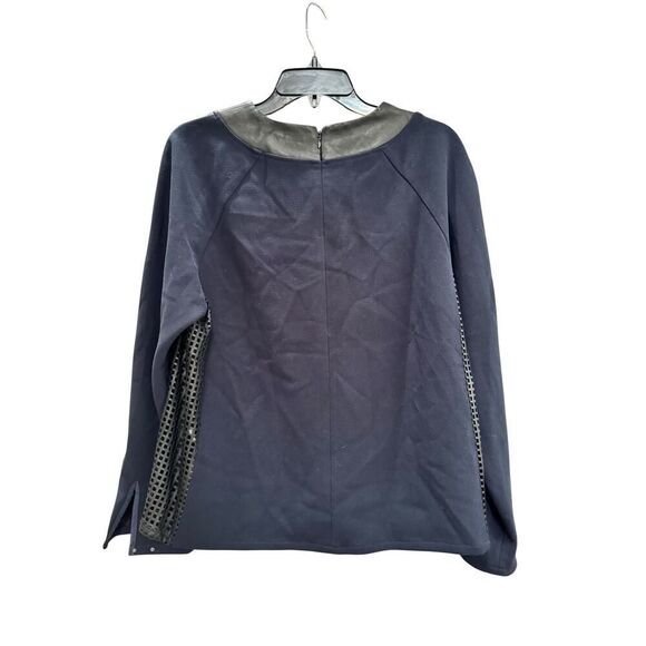 Madewell Leather and Blue Top - Size M - Pre-owned - Picture 4 of 4